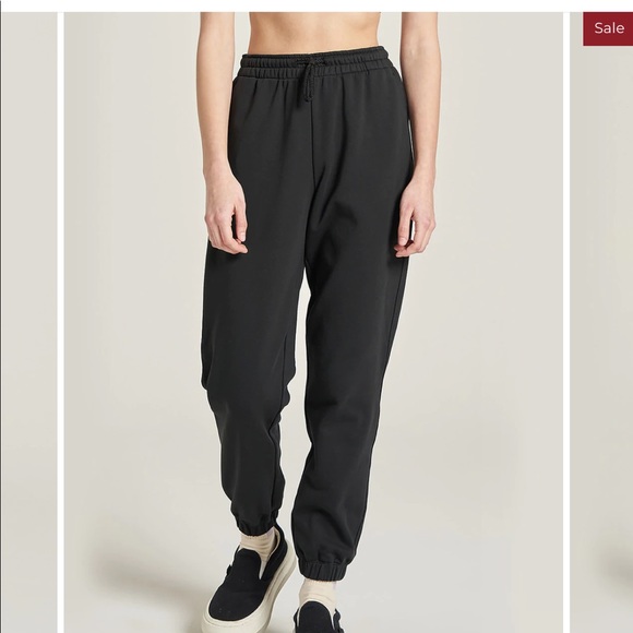 andar Pants - Andar air balance string jogger black sweatpants